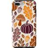 Preposh Custodia per iPhone 7 Plus/8 Plus Autunno zucca estetica autunno foglia floreale carino girly vibe