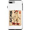 Skateboard Japan Otaku Kawaii Manga Samu Custodia per iPhone 7 Plus/8 Plus Skateboard Grumpy Japan Animal Brush Anime Kawaii Otaku Y2K