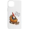 GNOMELICIOUS funny Gnome and Food meme Custodia per iPhone 14 Plus Gnomo delle favole con carrozza di zucca