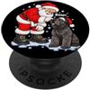 Bouvier des Flandres HiChristmas Divertente Bouvier des Flandres Boop Babbo Natale PopSockets PopGrip Adesivo