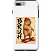 Capybara Japan Streetwear Manga Samurai Custodia per iPhone 7 Plus/8 Plus Skateboard Bruh Anime Kawaii Otaku giapponese retrò Capybara