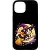 Just Love Helloween Designs Custodia per iPhone 15 Simpatico gatto strega, Halloween, luna, gattino