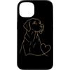Labrador Retriever Dog Lover Gifts for W Custodia per iPhone 13 Amante dei cani Labrador Line Art