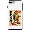 Skateboard Japan Otaku Kawaii Manga Samu Custodia per iPhone 7 Plus/8 Plus Skateboard Grumpy Japan Animal Brush Anime Kawaii Otaku Y2K