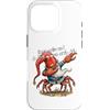 GNOMELICIOUS funny Gnome and Food meme Custodia per iPhone 16 Pro Granchio divertente con gnomo ballerino