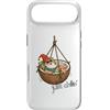 GNOMELICIOUS funny Gnome and Food meme Custodia per iPhone Air Rilassante altalena in cocco con gnomo