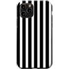 Accessori con disegni geometrici Custodia per iPhone 11 Pro Linee verticali geometriche semplici a strisce bianche e