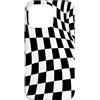 Black White Checkered Pattern - Gifts Co Custodia per iPhone 16 Pro Nero Bianco Scacchi Scacchiera Punk Skater Retro