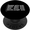 FAITH Cross Jesus Christ Christian Memes AMEN Agree Move End Never Doubt Dio Acronimo Christian Meme PopSockets PopGrip Adesivo