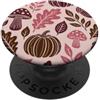 Preposh Autunno Zucca Estetica Marrone Rosa Autunno Foglia Flore PopSockets PopGrip Adesivo