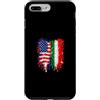 Usa Italy Flag Custodia per iPhone 7 Plus/8 Plus Usa Italia