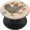 Chicken Coop Humor Natale Pollo Inverno Fiocchi di neve Agriturismo PopSockets PopGrip Adesivo