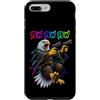 Pew Pew Funny Screeching Eagle Cosmic Ra Custodia per iPhone 7 Plus/8 Plus Pew Bald Eagle Patriottica Raptor Space Laser Blast
