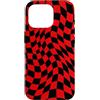 Red Black Checkered Pattern - Gifts Co. Custodia per iPhone 16 Pro Rosso Nero Scacchi Modello Scacchiera Punk Goth Retro