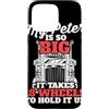 Trucker Merch & Truck Driver Gifts Custodia per iPhone 15 Pro Max Il mio Peter è così grande che ci vogliono 18 ruote per reggerlo
