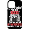 Trucker Merch & Truck Driver Gifts Custodia per iPhone 13 Pro Max Il mio Peter è così grande che ci vogliono 18 ruote per reggerlo