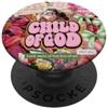 Jesus Floral Pink Green Grip Holder Jesus Floral Pink Green PopSockets PopGrip Adesivo