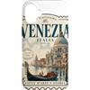 Lakelandwholesale1 Shirt Company Custodia per iPhone 16 Plus Venezia Italia Gondola francobollo Vintage Graphic Art