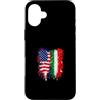 Usa Italy Flag Custodia per iPhone 16 Plus Usa Italia