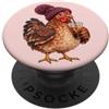 Chicken Coop Humor Funny Chicken Ice Coffee Winter Hat Farm PopSockets PopGrip Adesivo