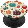 Preposh Autunno zucca estetica autunno foglia floreale carino girly vibe PopSockets PopGrip Adesivo