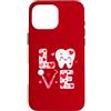 Dental Love Society Custodia per iPhone 16 Pro Max Odontoiatria Amore Dentale San Valentino Carino Dente Dentista Cuori