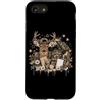 Funny Hunting Back To School Deer Huntin Custodia per iPhone SE (2020) / 7/8 Hunting Back To School - Zaino mimetico per studenti e cacciatori di cervi