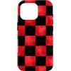 Red Black Checkered Pattern - Gifts Co. Custodia per iPhone 16 Pro Rosso Nero Scacchi Modello Scacchiera Punk Goth Retro