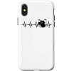 Drummer Heartbeat Drum Set Music Lover Custodia per iPhone X/XS Batterista Heartbeat Batteria Percussioni Amante della musica