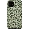 Sage Green Leopard Cheetah Pattern - Gif Custodia per iPhone 11 Ghepardo leopardato verde salvia Vintage