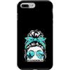 Funny Fishing Fisherman Angler Apparel & Custodia per iPhone 7 Plus/8 Plus Pesca Mamma Largemouth Bass Femminile Pescatore Lago All'aperto