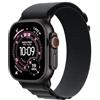 Apple Watch Ultra 3 GPS + Cellular, Cassa 49 mm in titanio nero con Alpine Loop nero - Small