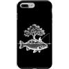 Fishing Trip Angler Fisherman Bass Trout Custodia per iPhone 7 Plus/8 Plus Pesce spigola Sotto Alberi Pesca Natura Pescatore Pescatore