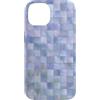 Light Blue Checkered Pattern - Gifts Co. Custodia per iPhone 14 Mosaico blu pastello a scacchi a scacchi