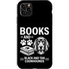 Funny Black and Tan Coonhound And Book D Custodia per iPhone 11 Pro Max Libri E Black and Tan Coonhound