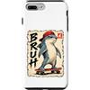 Skateboard Japan Otaku Kawaii Manga Samu Custodia per iPhone 7 Plus/8 Plus Skateboard Grumpy Japan Animal Brush Anime Kawaii Otaku Y2K