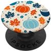 Preposh Autunno zucca estetica autunno foglia floreale carino girly vibe PopSockets PopGrip Adesivo