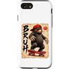 Skateboard Japan Otaku Kawaii Manga Samu Custodia per iPhone SE (2020) / 7/8 Skateboard Grumpy Japan Animal Brush Anime Kawaii Otaku Y2K