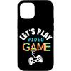 Retro Gamer Pixel Art Controller Nostalg Custodia per iPhone 12/12 Pro 8 Bit Video Game Console Player Pixel Classico Retro Gaming