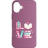 Love To Read Studio Custodia per iPhone 16 Plus Love Books - Simpatico lettore di libri per amanti della lettura, design pastello
