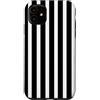 Accessori con disegni geometrici Custodia per iPhone 11 Linee verticali geometriche semplici a strisce bianche e