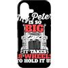 Trucker Merch & Truck Driver Gifts Custodia per iPhone 17 Il mio Peter è così grande che ci vogliono 18 ruote per reggerlo