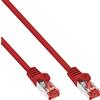 InLine 22235 Cavo Patch LAN, S/FTP, Cat.6, 250Mhz, 0.5 m, Rosso