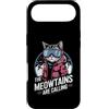 Funny Mountain Cat Apparel for Outdoor L Custodia per iPhone Air I Meowtains stanno chiamando divertente amante della montagna dei gatti