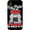 Trucker Merch & Truck Driver Gifts Custodia per iPhone X/XS Il mio Peter è così grande che ci vogliono 18 ruote per reggerlo