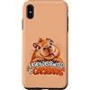 Hilarious Wildlife Humor and Quirky Natu Custodia per iPhone XS Max Facilmente distratto da Capybaras Funny Capybara Humor Animal