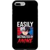 Kawaii Anime Ramen & Gamer Culture Merch Custodia per iPhone 7 Plus/8 Plus Anime Distratto Divertente Manga Occhi Rosso Blu Otaku Umorismo