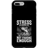 Funny Fishing Fisherman Angler Apparel & Custodia per iPhone 7 Plus/8 Plus Pesca Stress Relief Largemouth Bass Angler Lake Humor