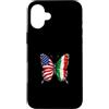 Usa Italy Flag Custodia per iPhone 16 Plus Usa Italia
