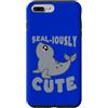 Kawaii Triangle Custodia per iPhone 7 Plus/8 Plus Sigillo adorabile cartone animato Seal-iously Cute Pun